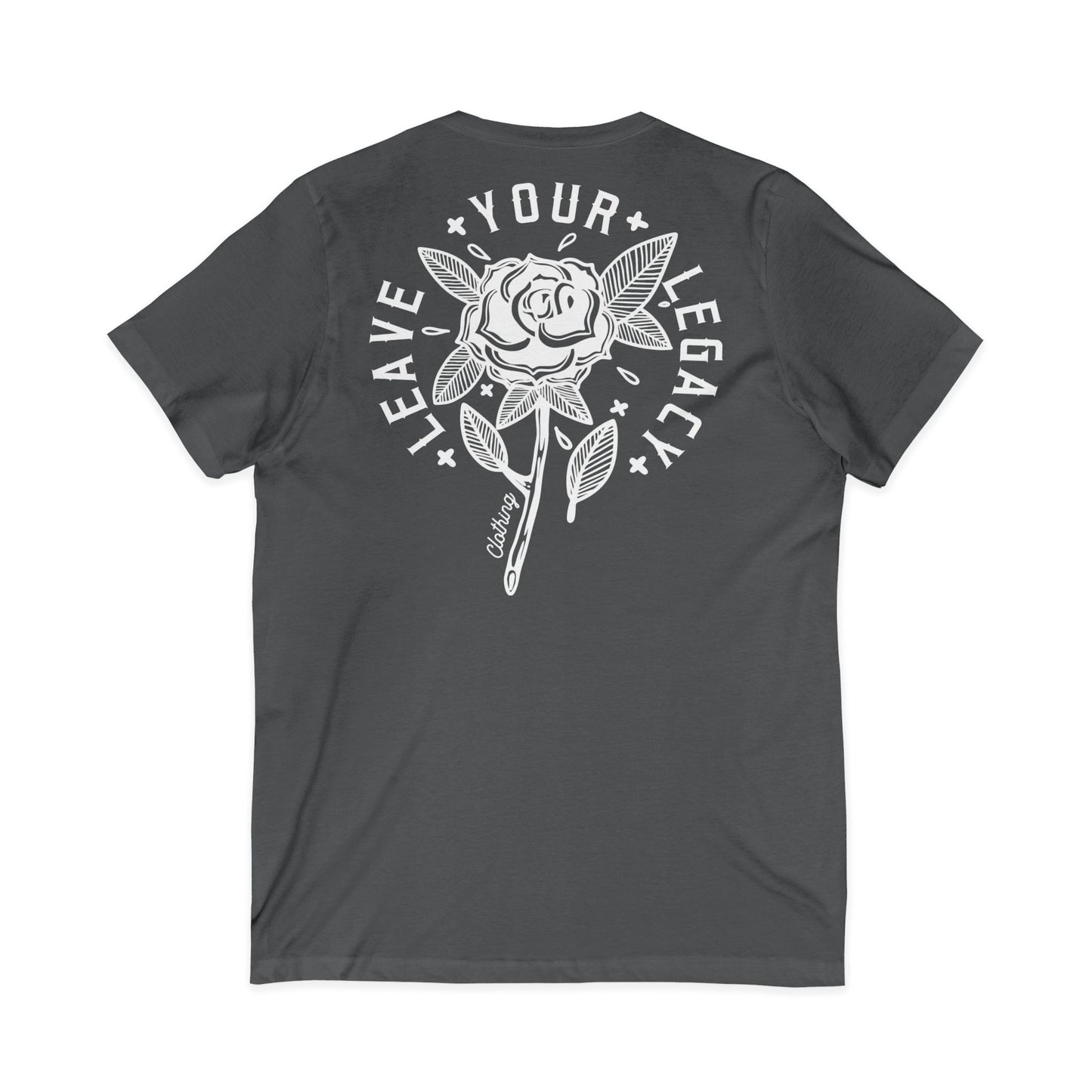 Men's 'Rose Stem' V-Neck T-Shirt