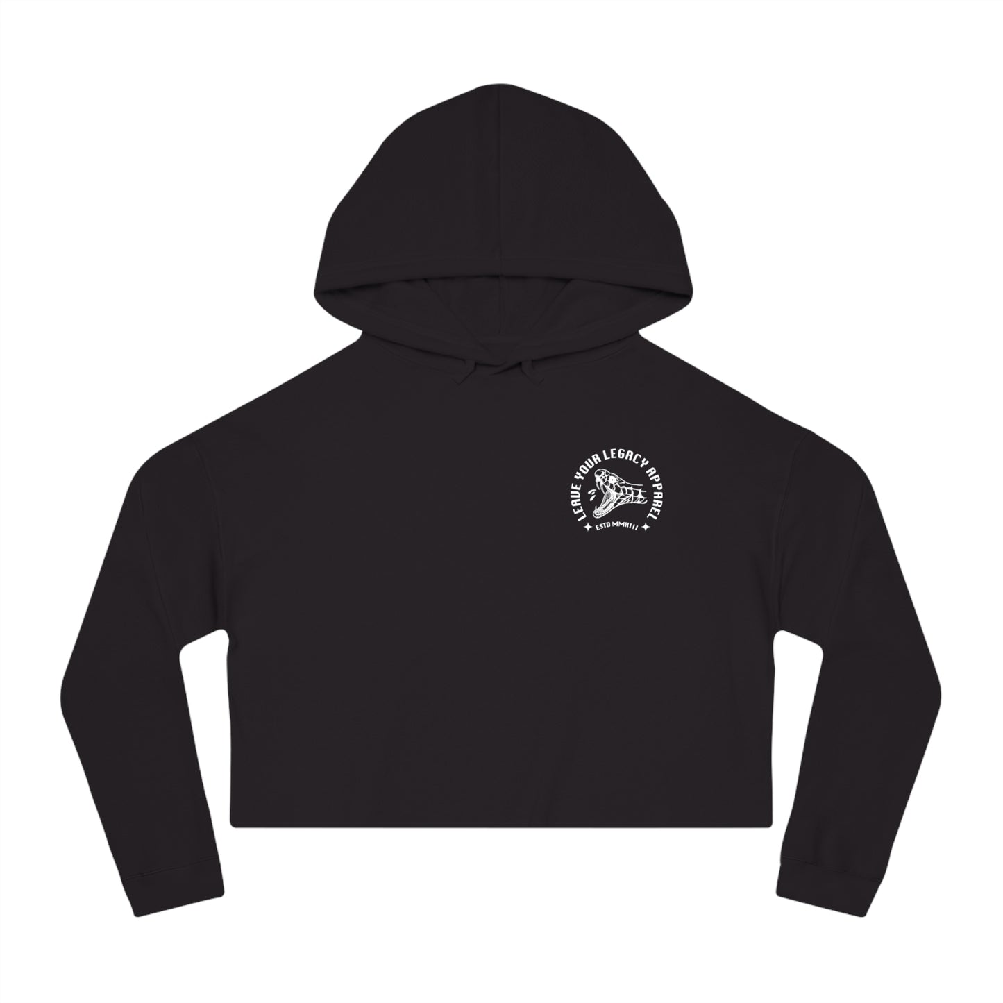 Women's 'Snake Head' Cropped Hoodie