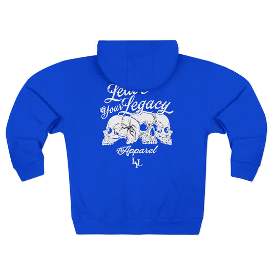 Unisex 'Distorted Skull' Zip Hoodies