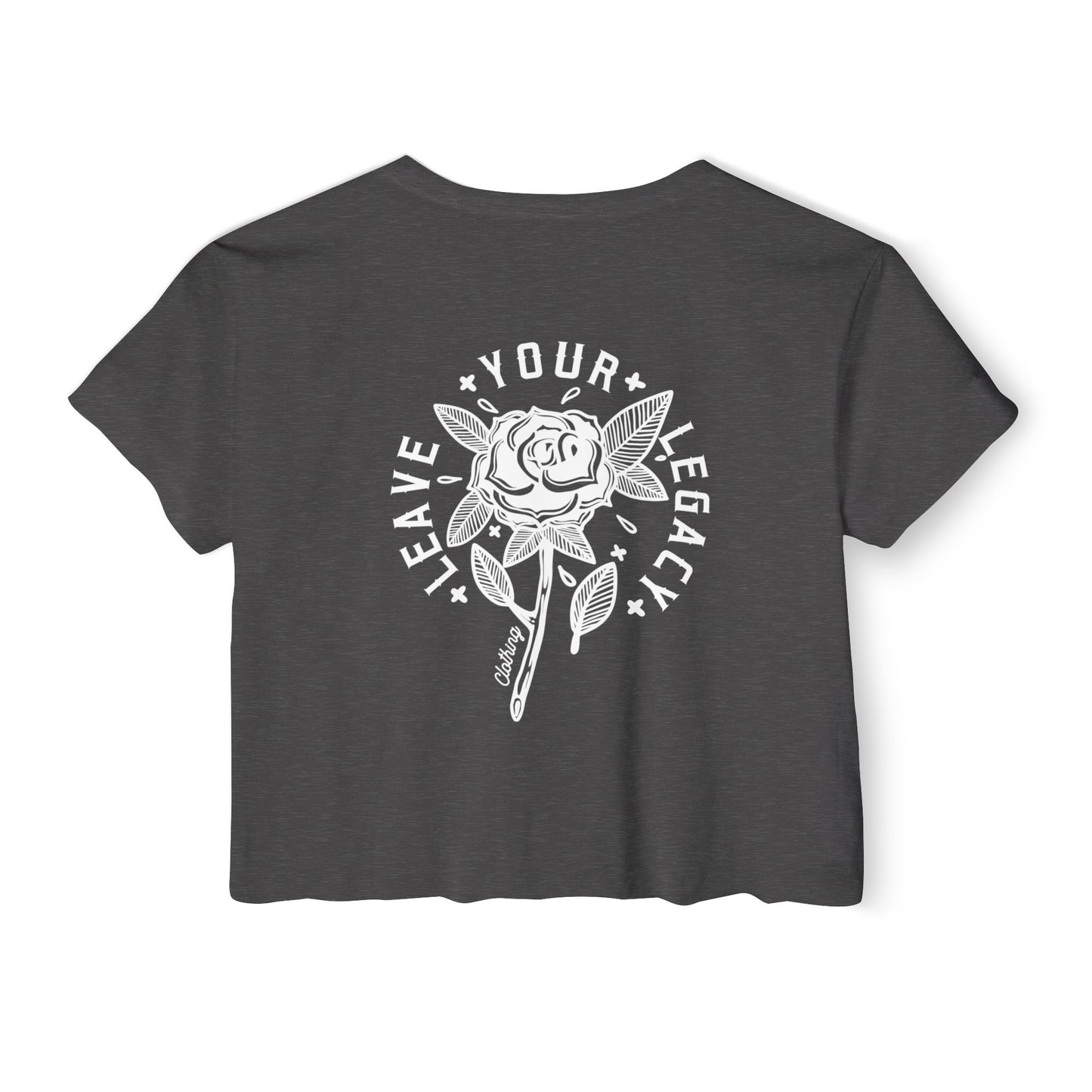 Women's 'Rose Stem' Crop Top