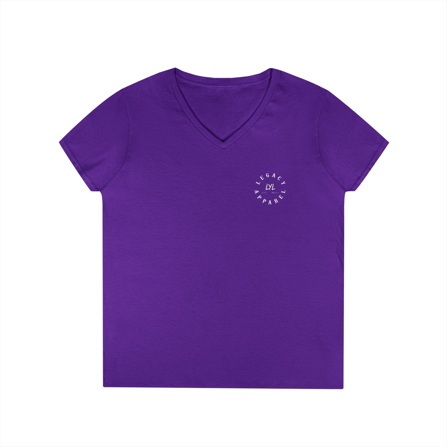 Women's 'Legacy Script' V-Neck T-Shirt