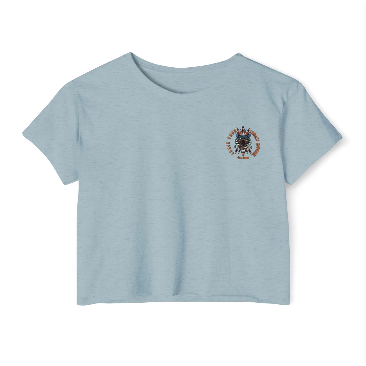 Women's 'Traditional Snake' Crop Top