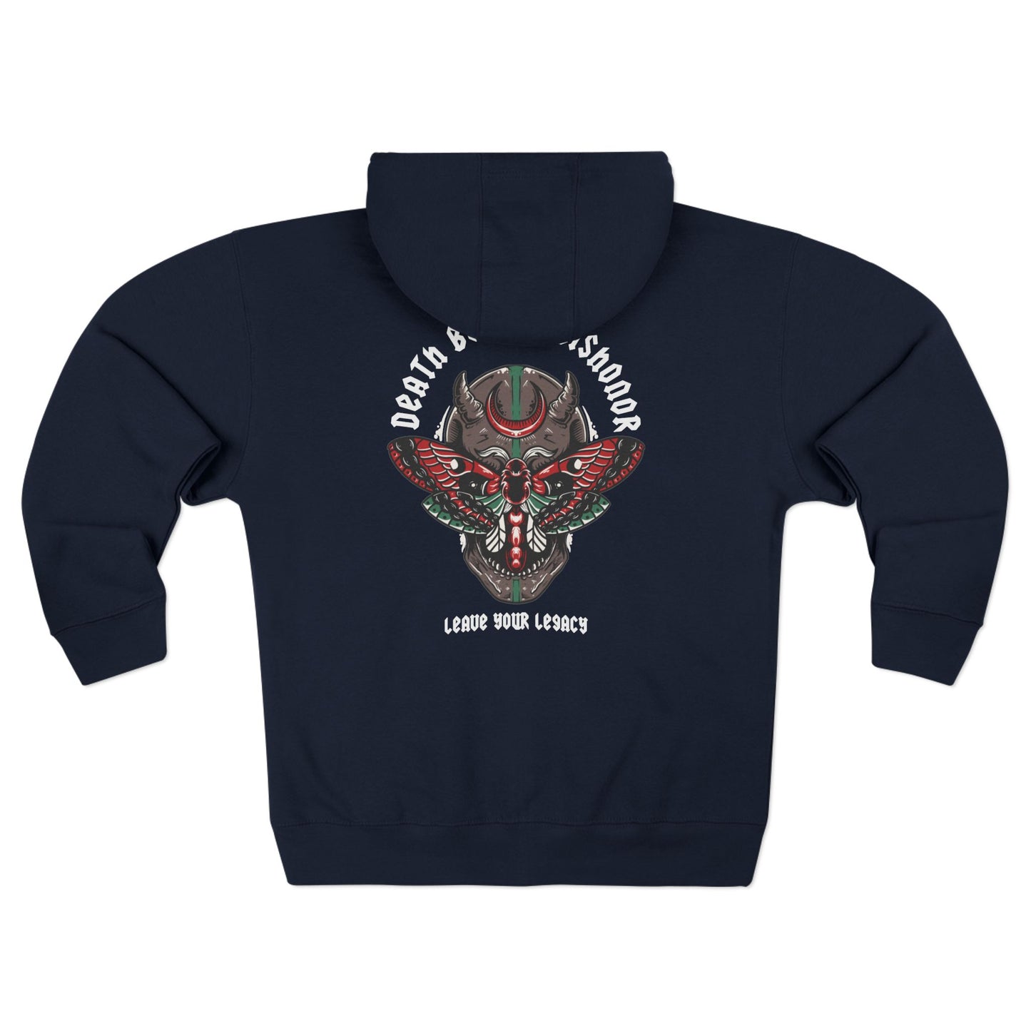Unisex 'Death Before Dishonor' Zip Hoodie