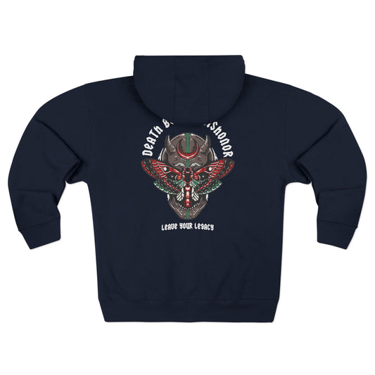 Unisex 'Death Before Dishonor' Zip Hoodie