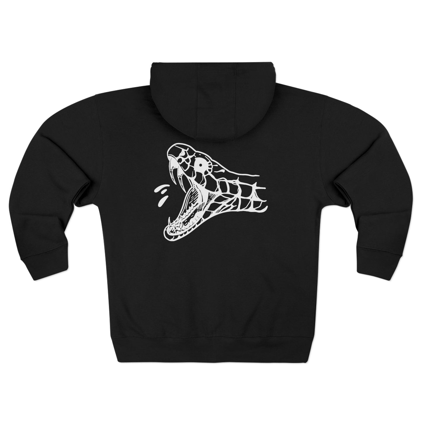 Unisex 'Snake Head' Zip Hoodie