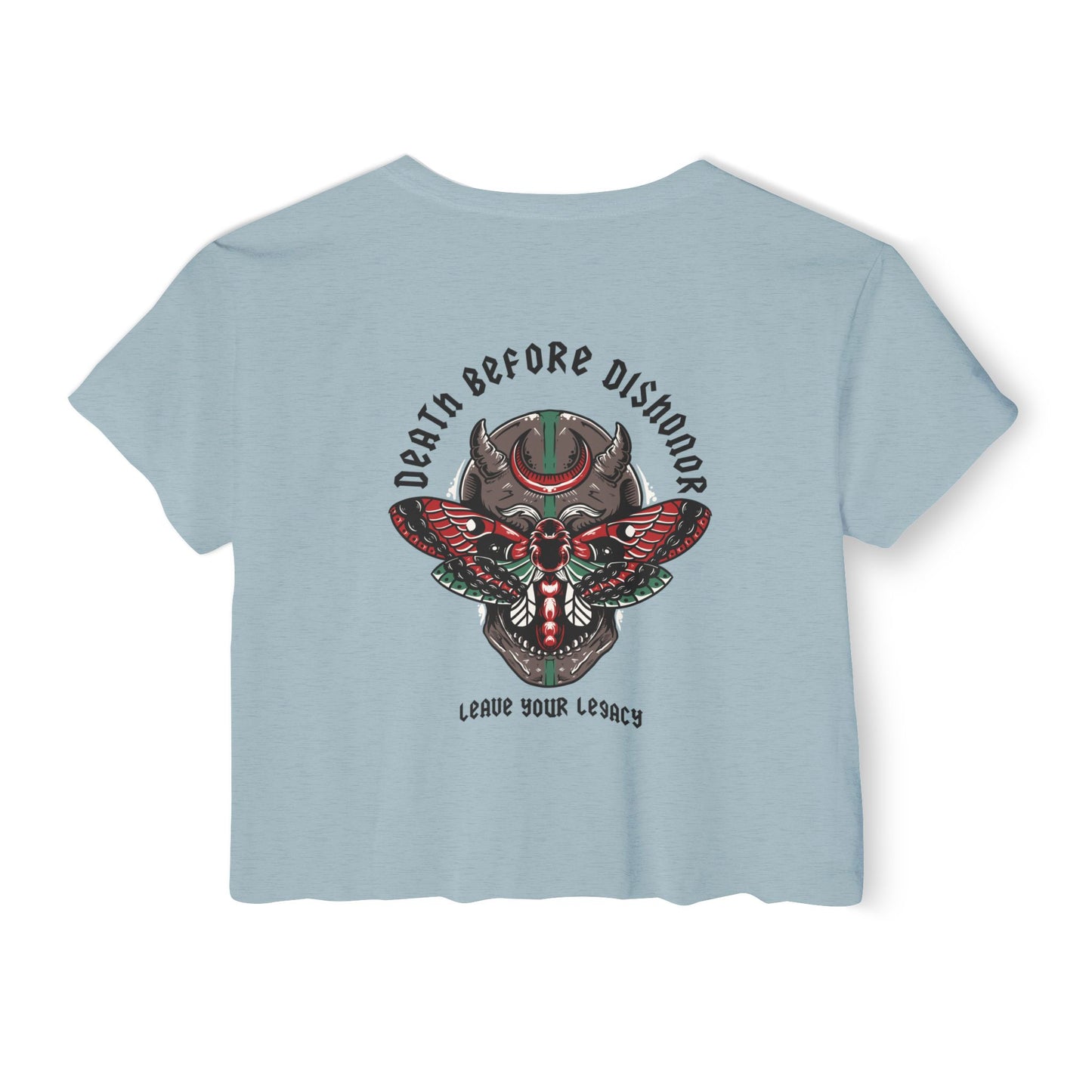 Women's 'Death Before Dishonor' Crop Top