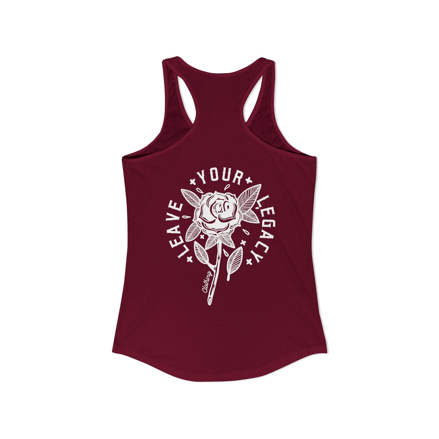 Women's 'Rose Stem' Racerback Tank
