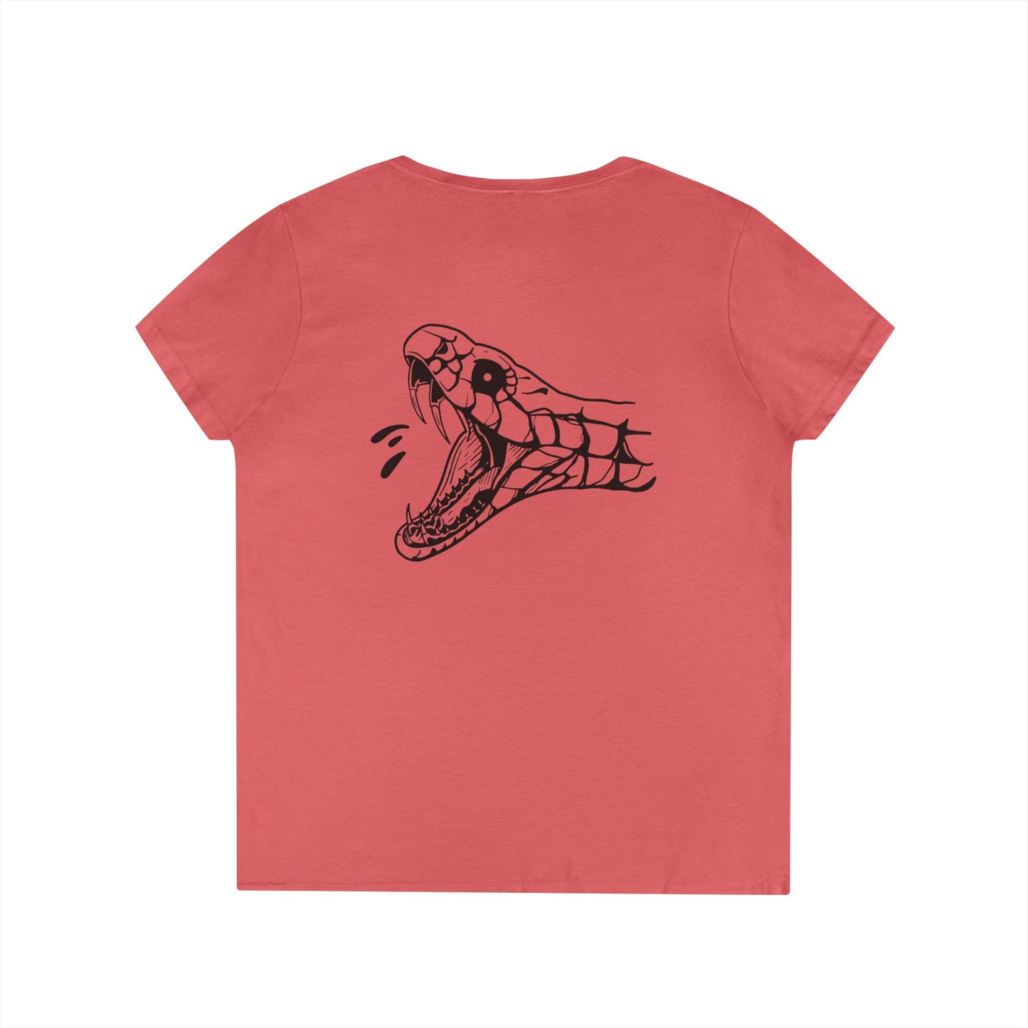Women's 'Snake Head' V-Neck T-Shirt