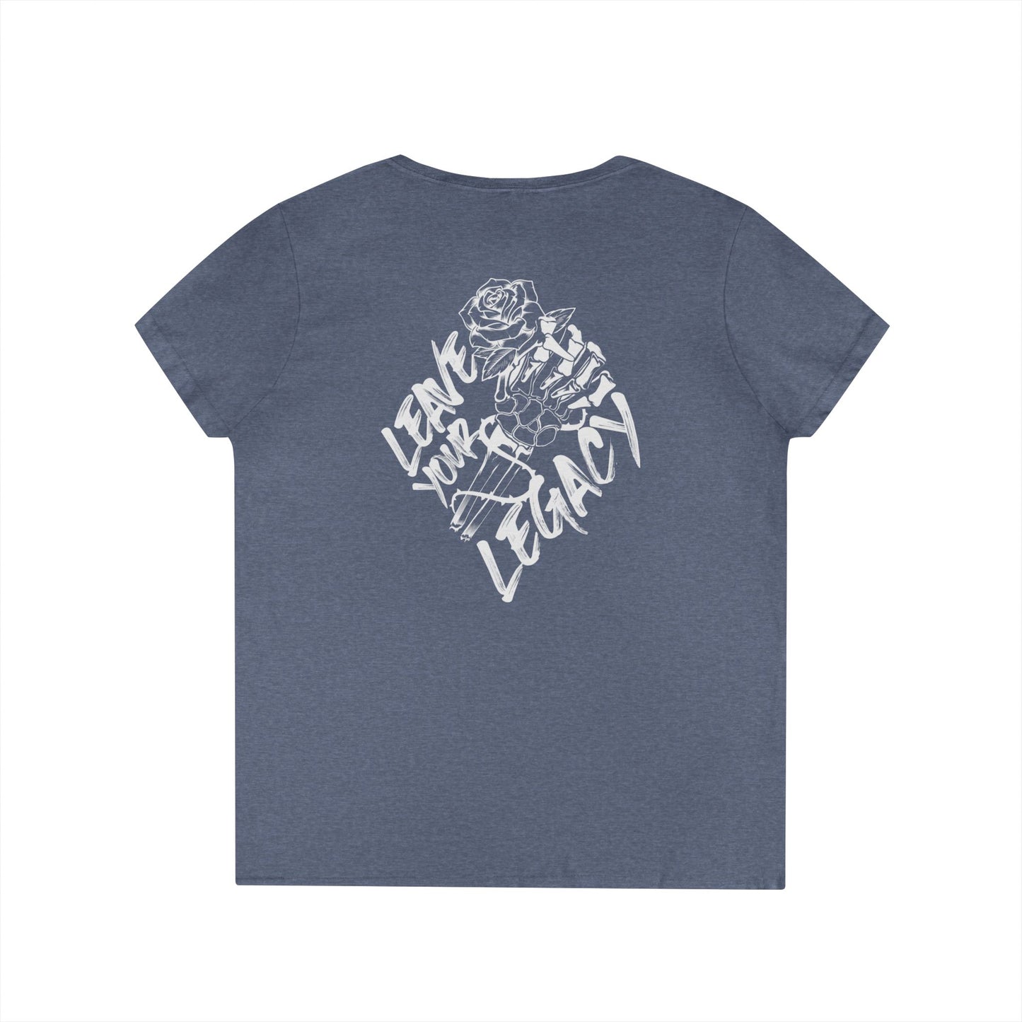 Women's 'Skull Hand' V-Neck T-Shirt