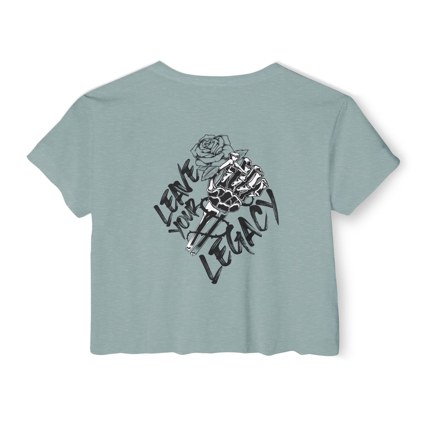 Women's 'Skull Hand' Crop Top