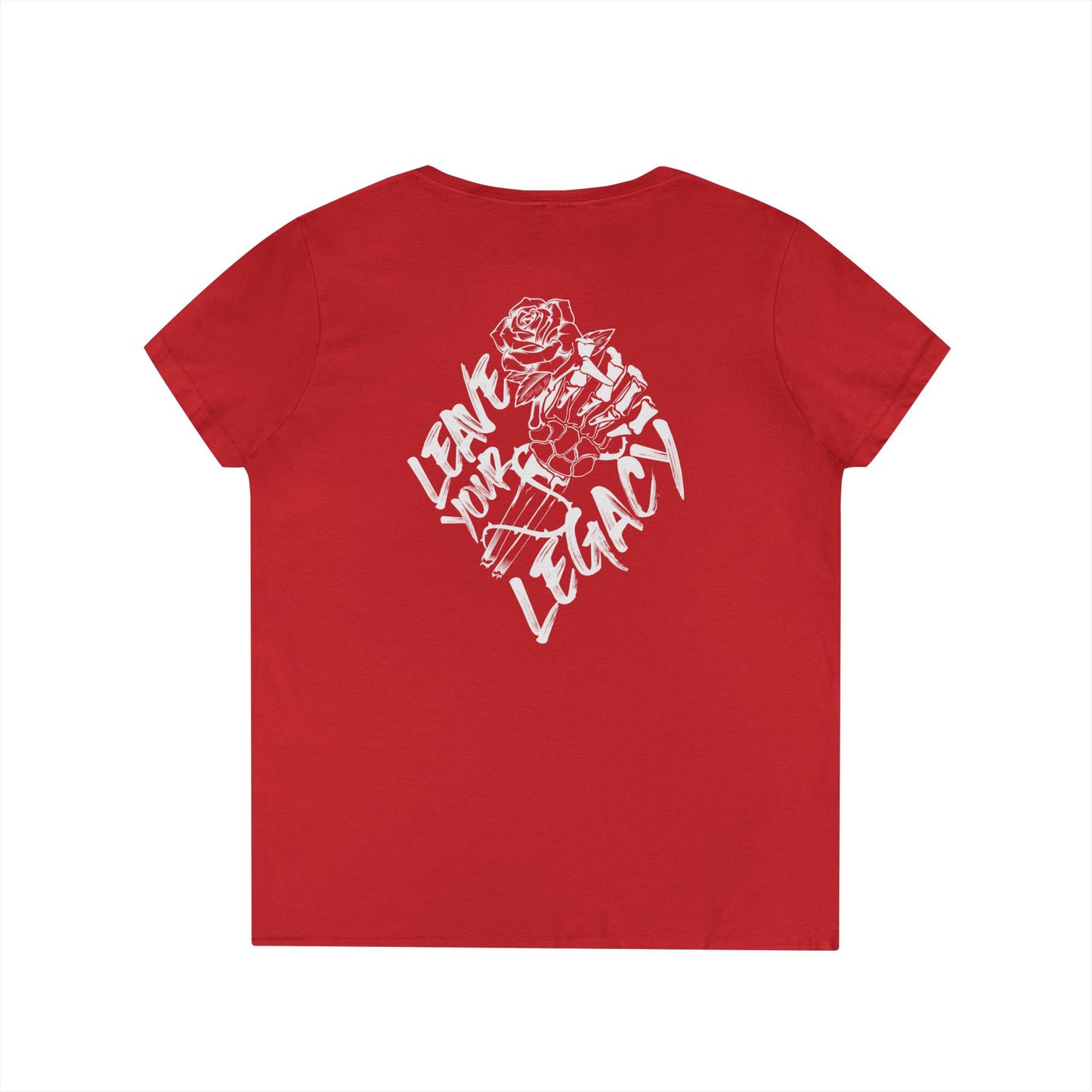 Women's 'Skull Hand' V-Neck T-Shirt