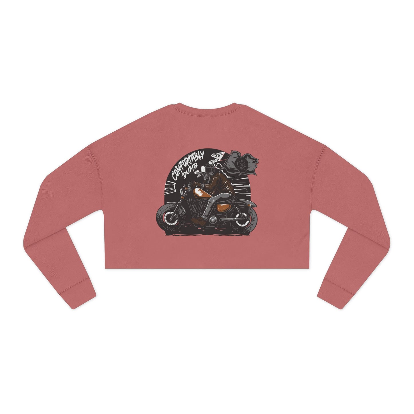 Women's 'Comfortably Dumb' Cropped Sweatshirt