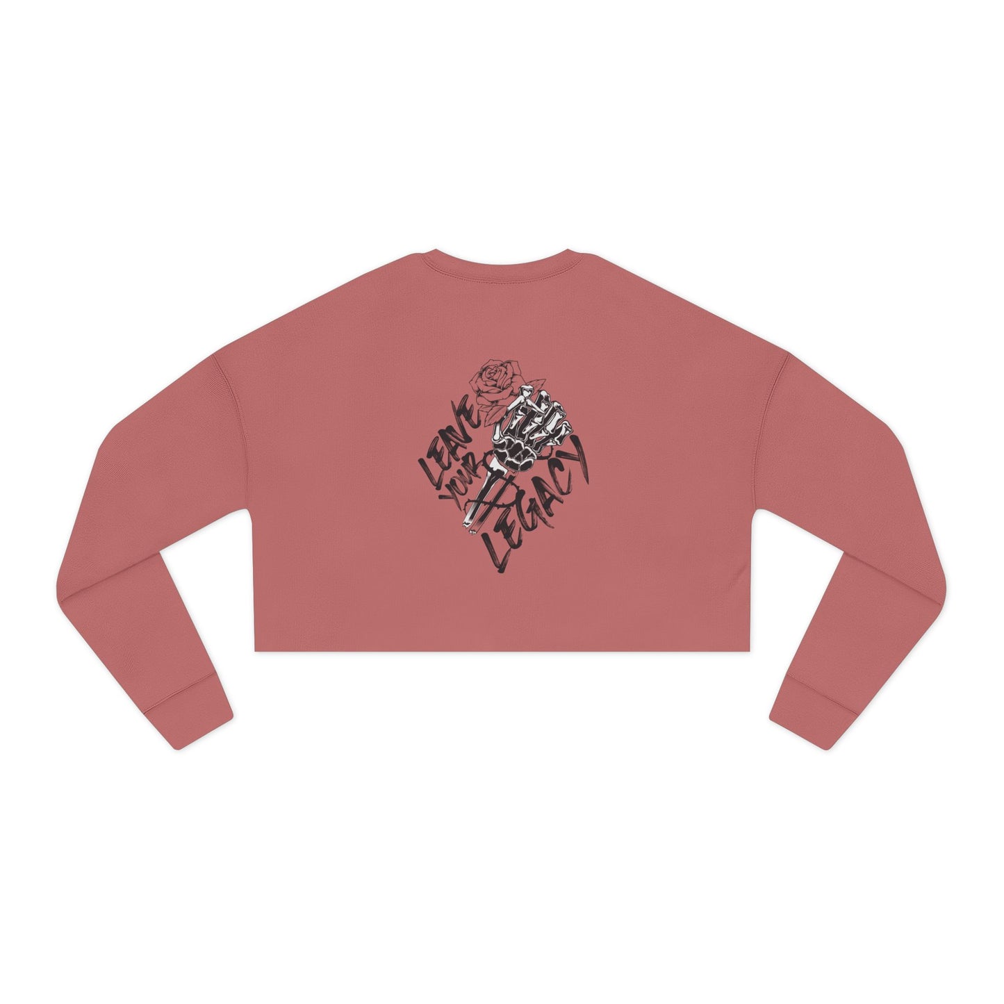 Women's 'Skull Hand' Cropped Sweatshirt