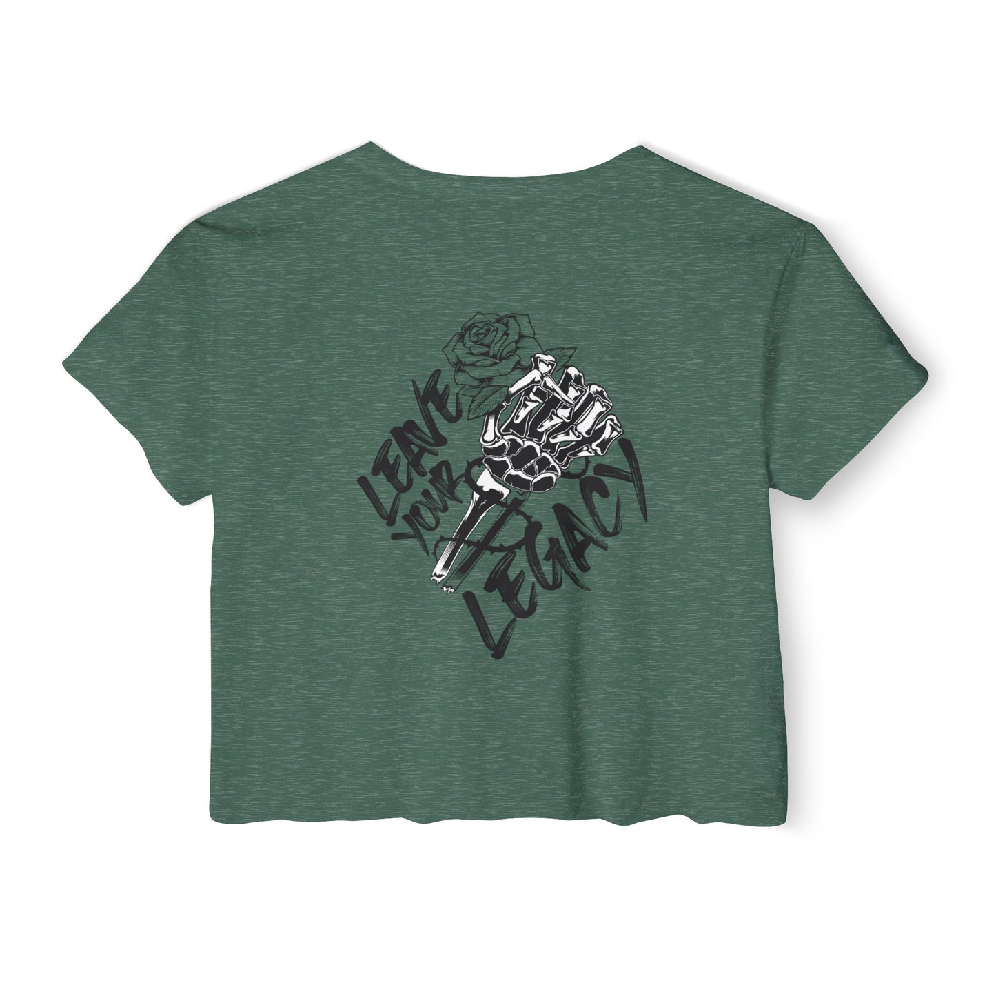 Women's 'Skull Hand' Crop Top