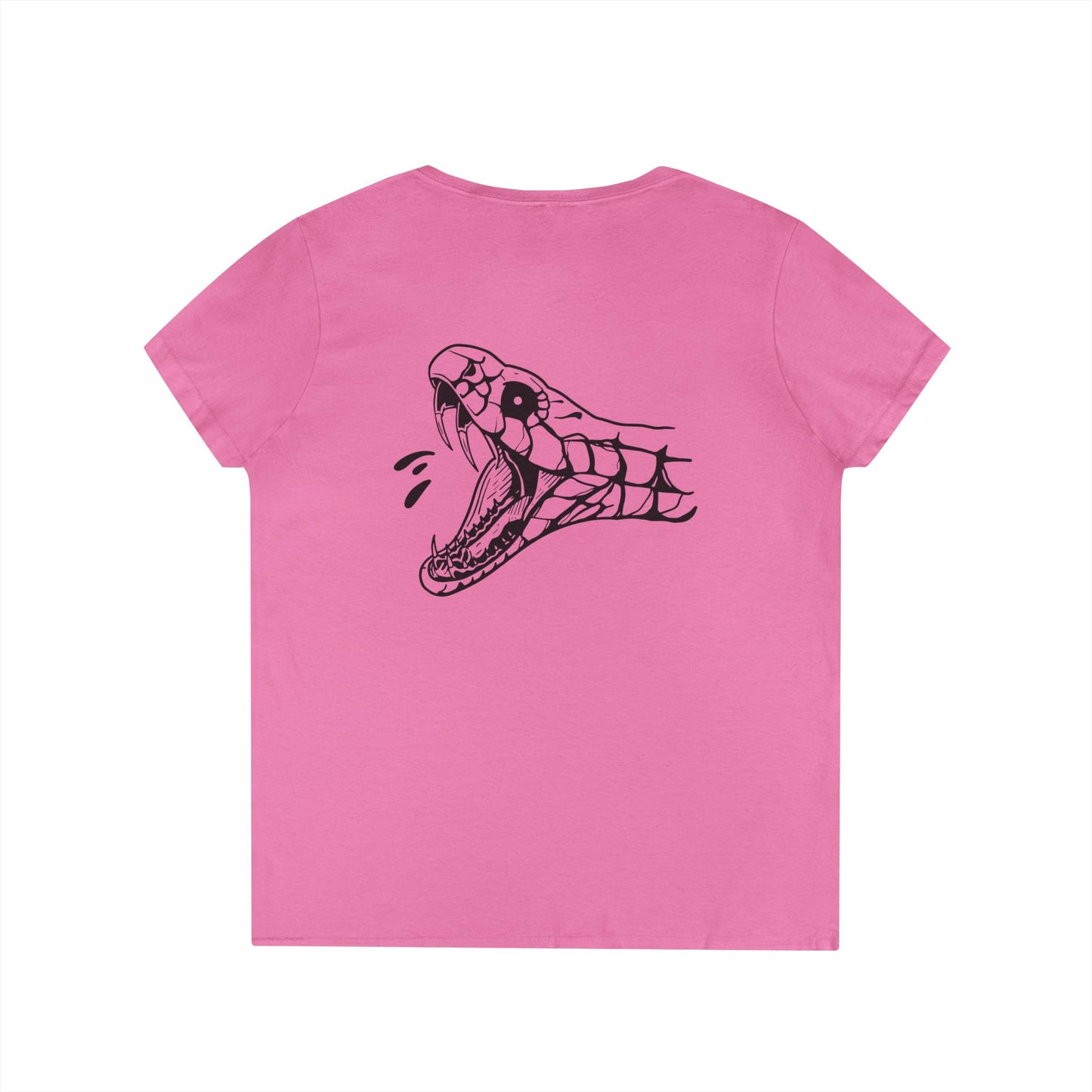 Women's 'Snake Head' V-Neck T-Shirt