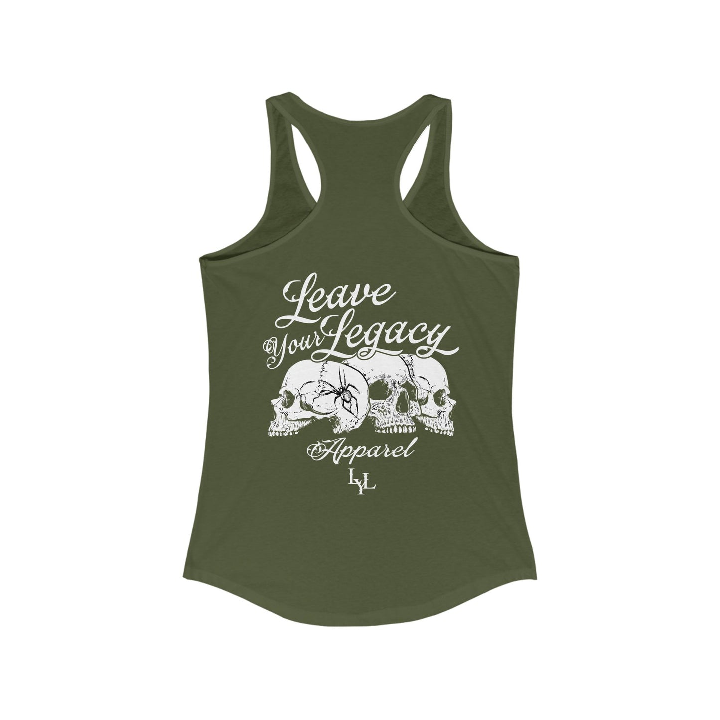 Women's 'Distorted Skull' Racerback Tank