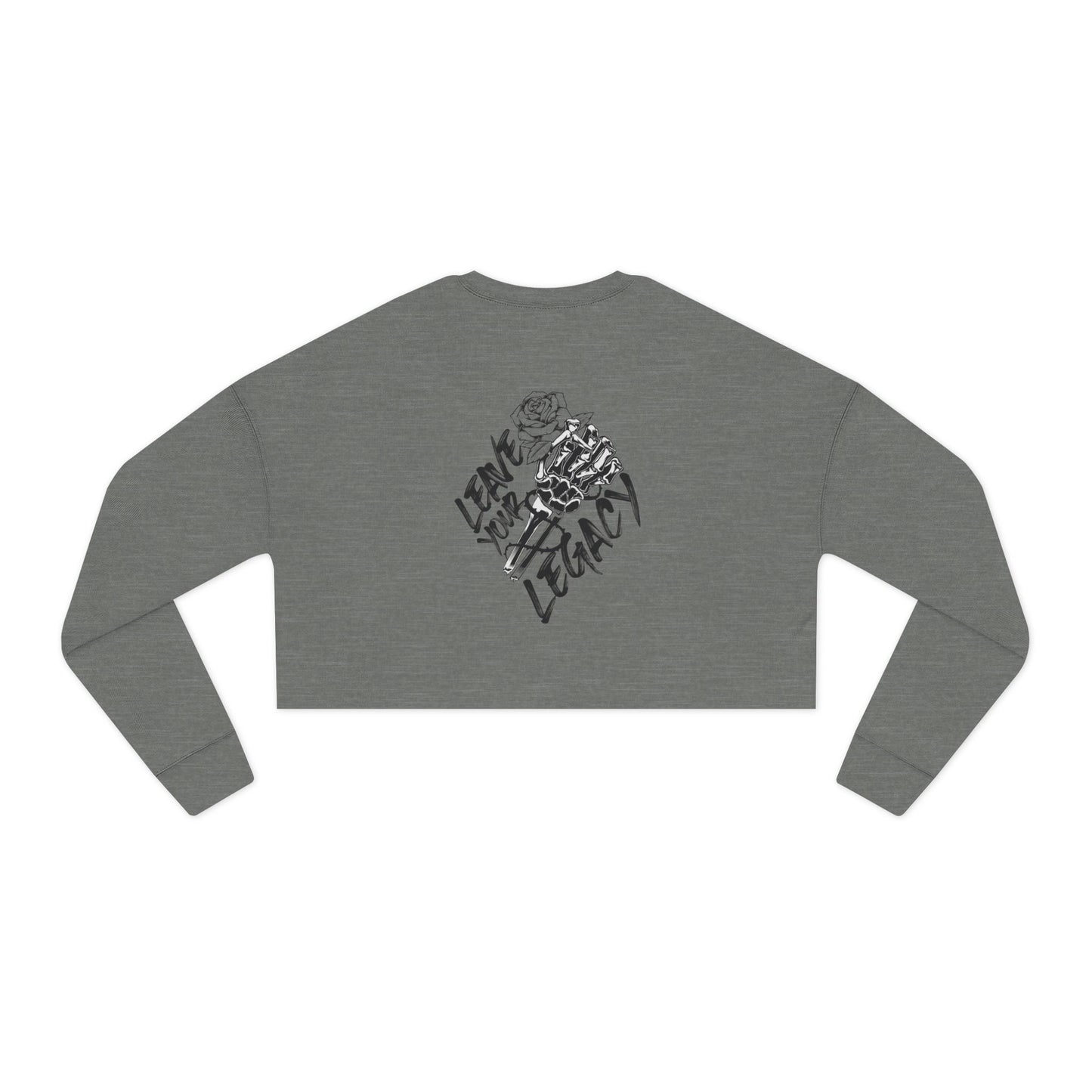 Women's 'Skull Hand' Cropped Sweatshirt