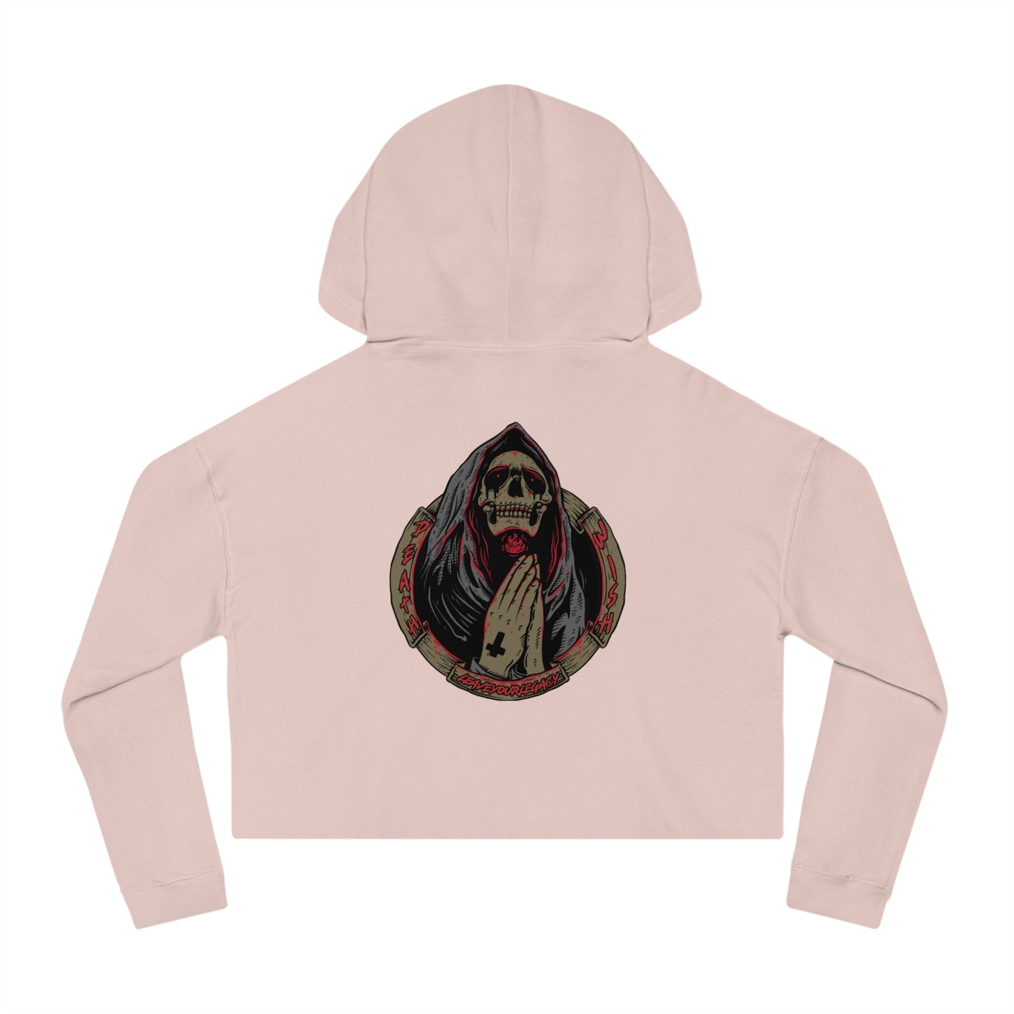 Women's 'Death Wish' Cropped Hoodie
