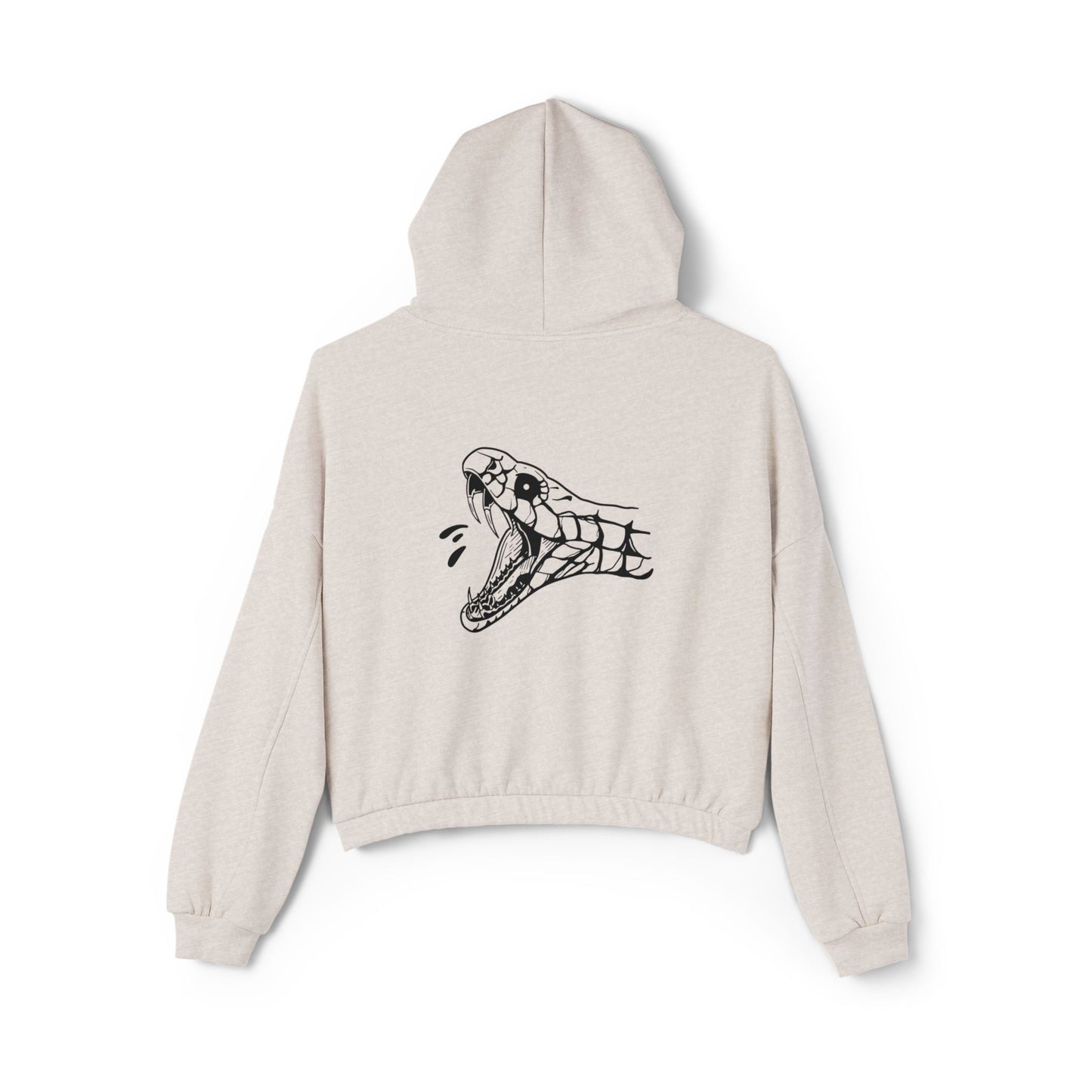 Women's 'Snake Head' Cinched Bottom Hoodie