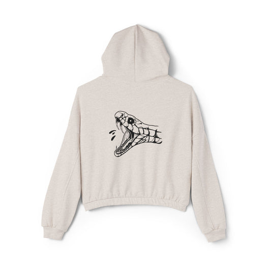 Women's 'Snake Head' Cinched Bottom Hoodie