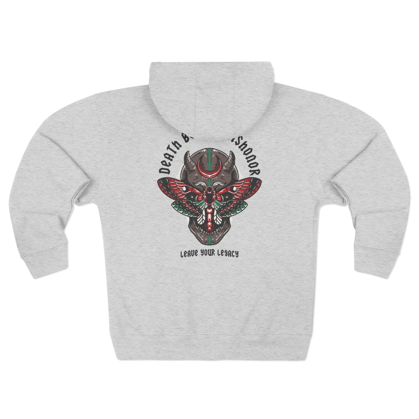 Unisex 'Death Before Dishonor' Zip Hoodie