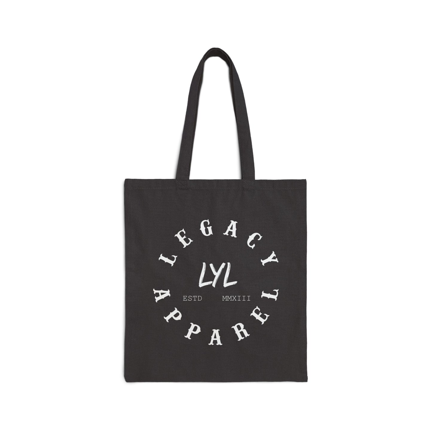 'Legacy Script' Canvas Tote Bag