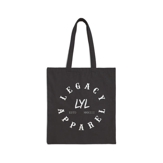 'Legacy Script' Canvas Tote Bag