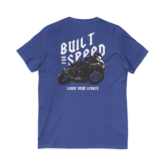 Men's 'Built For Speed' V-Neck T-Shirt