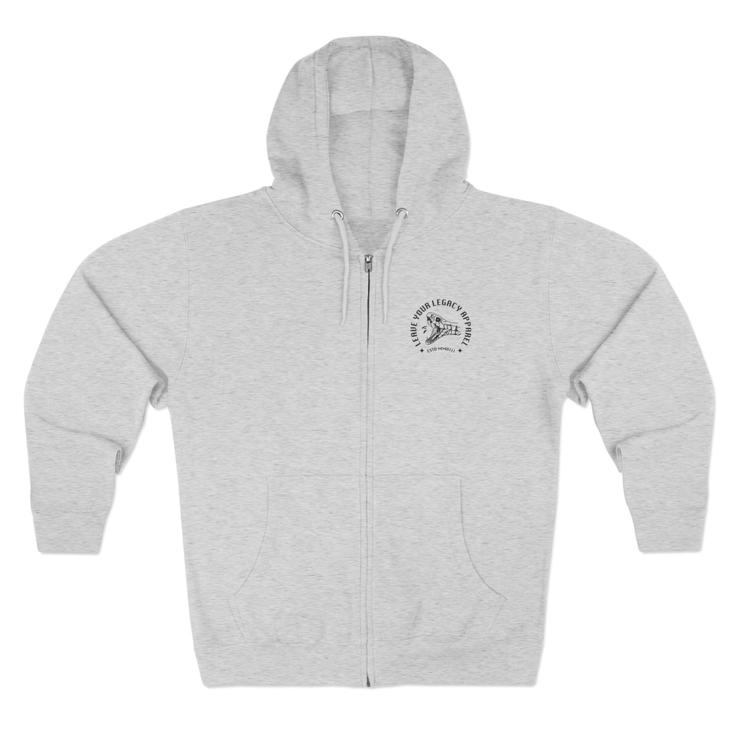 Unisex 'Snake Head' Zip Hoodie