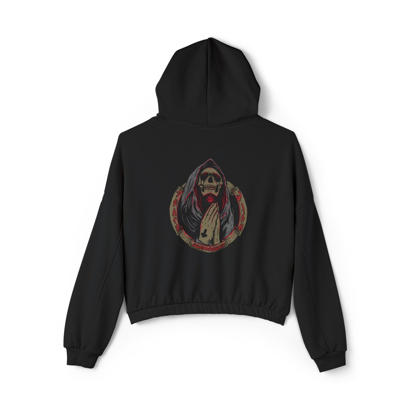 Women's 'Death Wish' Cinched Bottom Hoodie