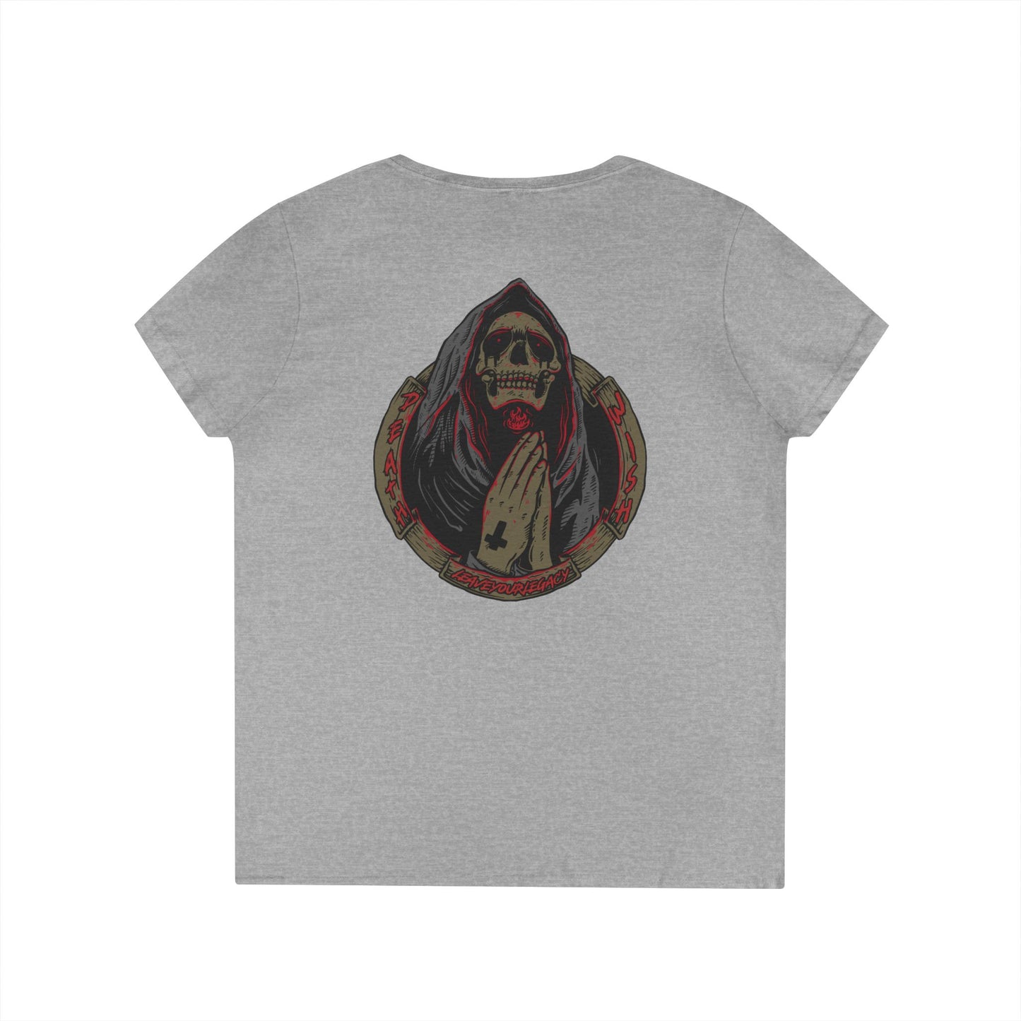 Women's 'Death Wish' V-Neck T-Shirt