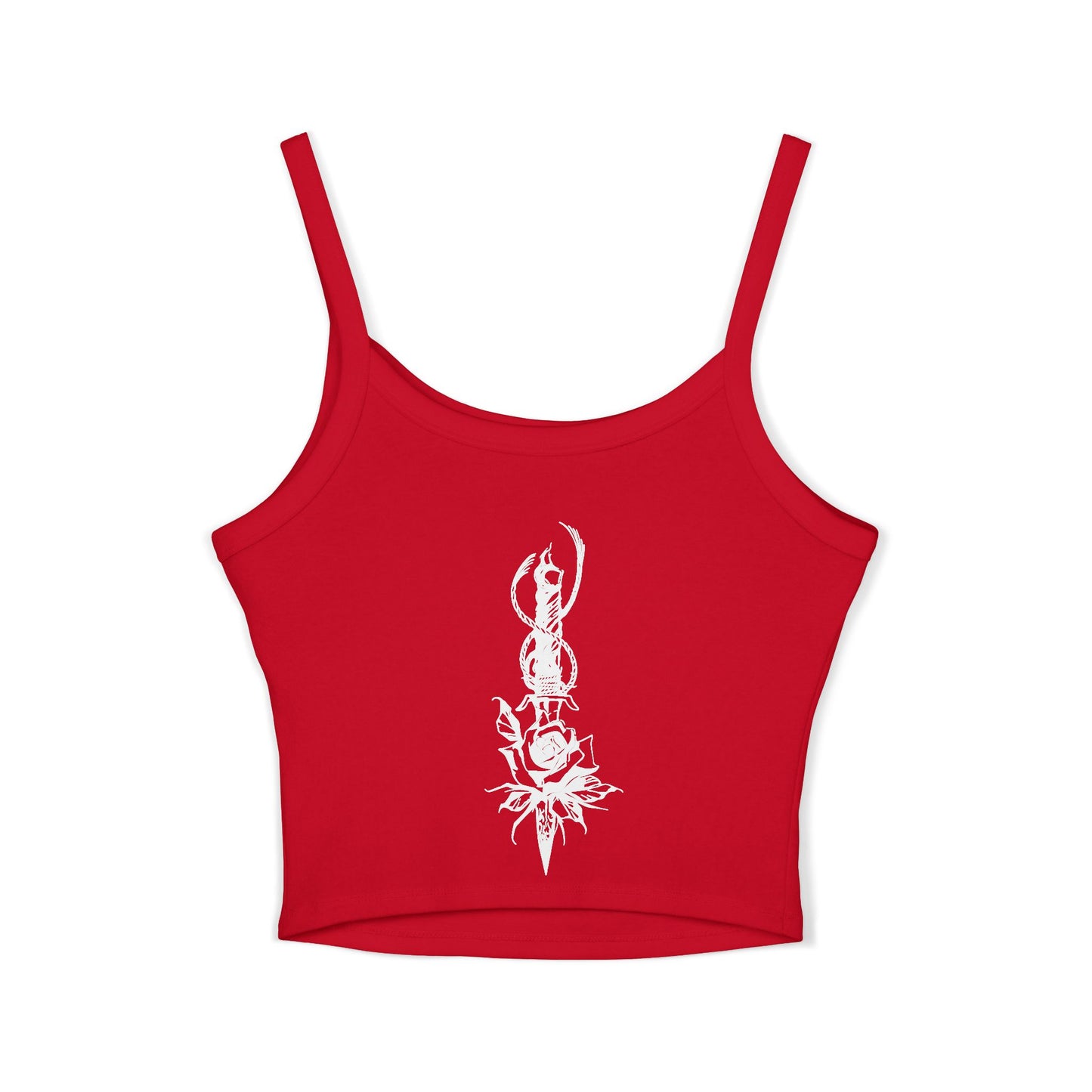 Women's 'Rose & Dagger' Spaghetti Strap Tank