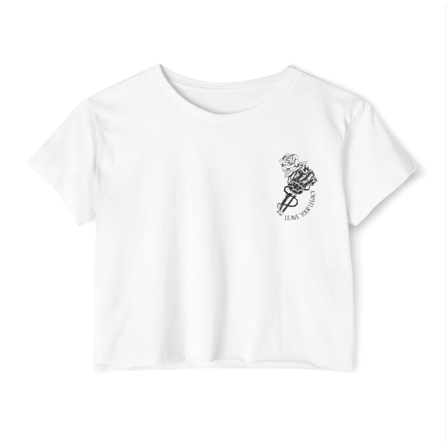 Women's 'Skull Hand' Crop Top