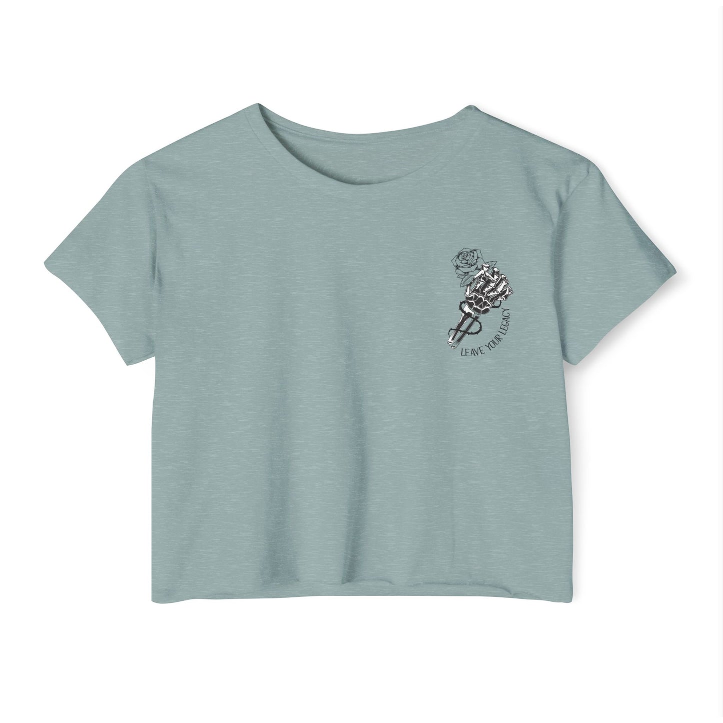 Women's 'Skull Hand' Crop Top