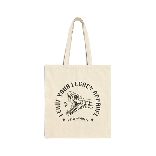 'Snake Head' Canvas Tote Bag