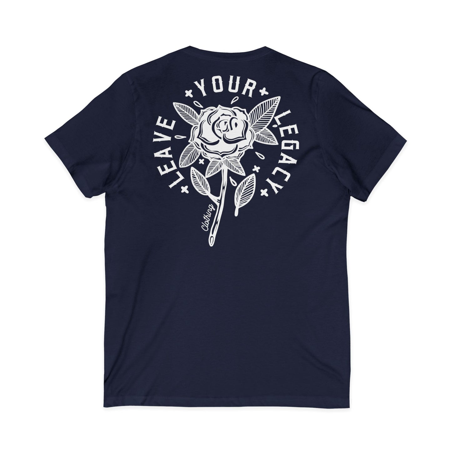 Men's 'Rose Stem' V-Neck T-Shirt