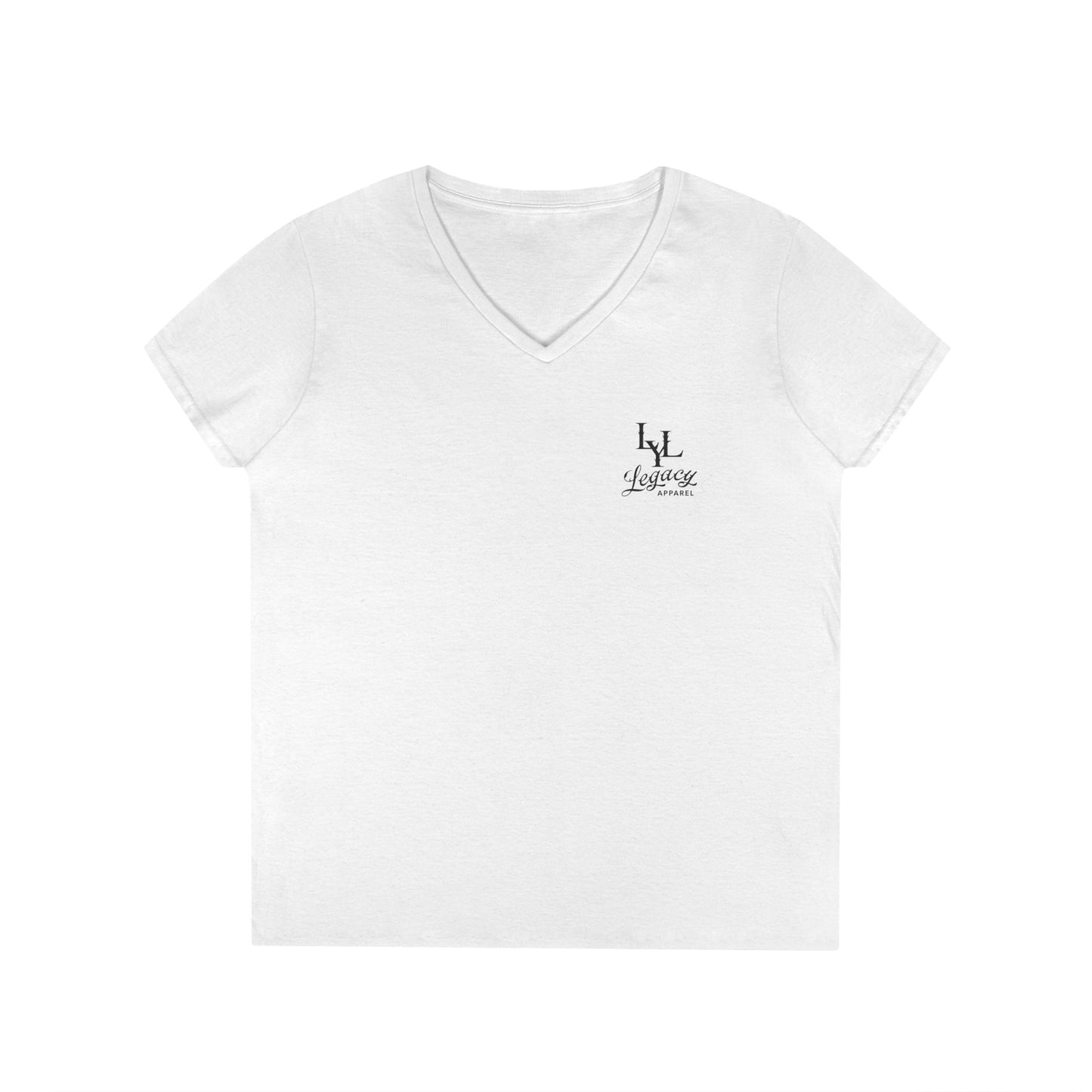 Women's 'Distorted Skull' V-Neck T-Shirt