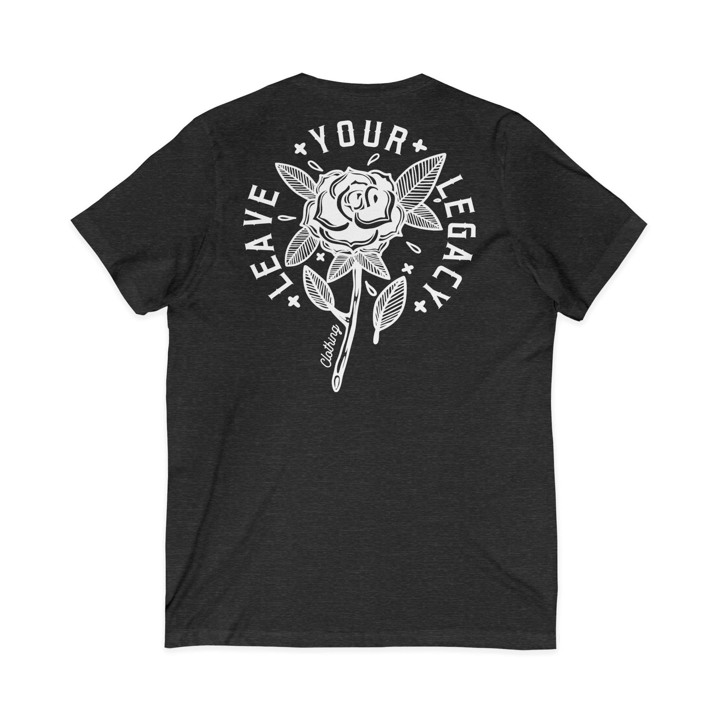 Men's 'Rose Stem' V-Neck T-Shirt