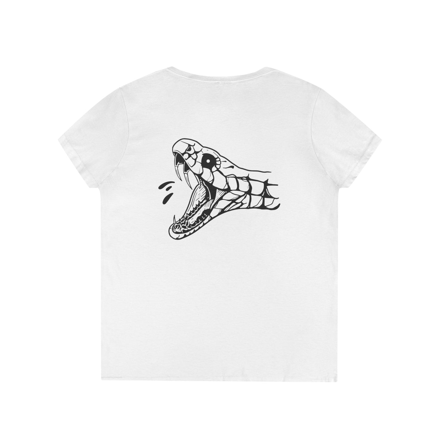 Women's 'Snake Head' V-Neck T-Shirt