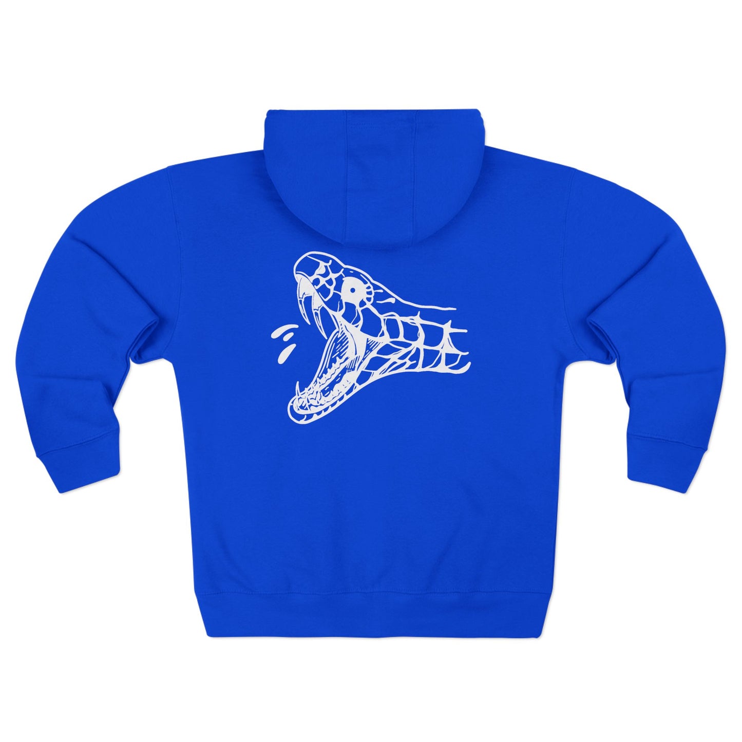 Unisex 'Snake Head' Zip Hoodie