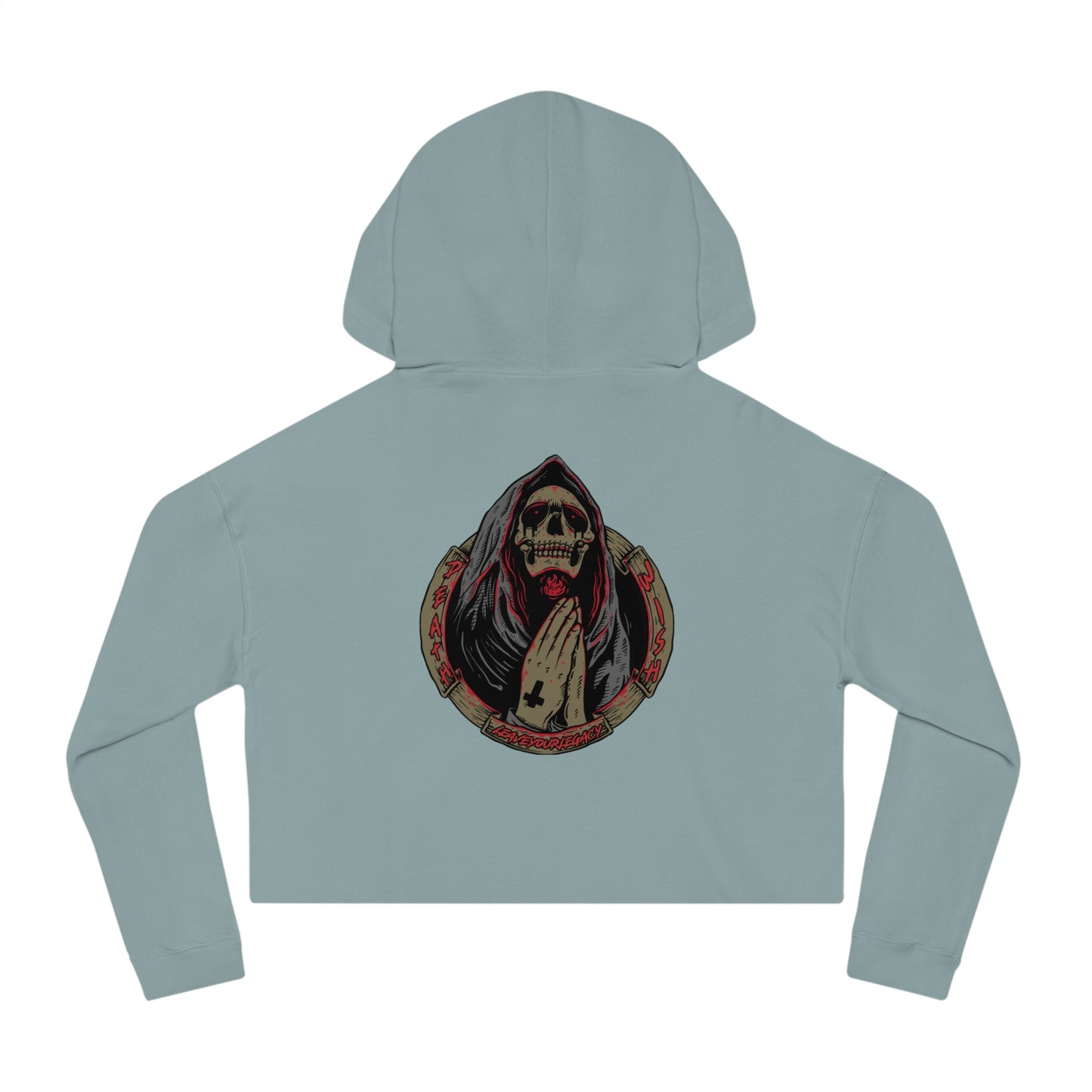 Women's 'Death Wish' Cropped Hoodie