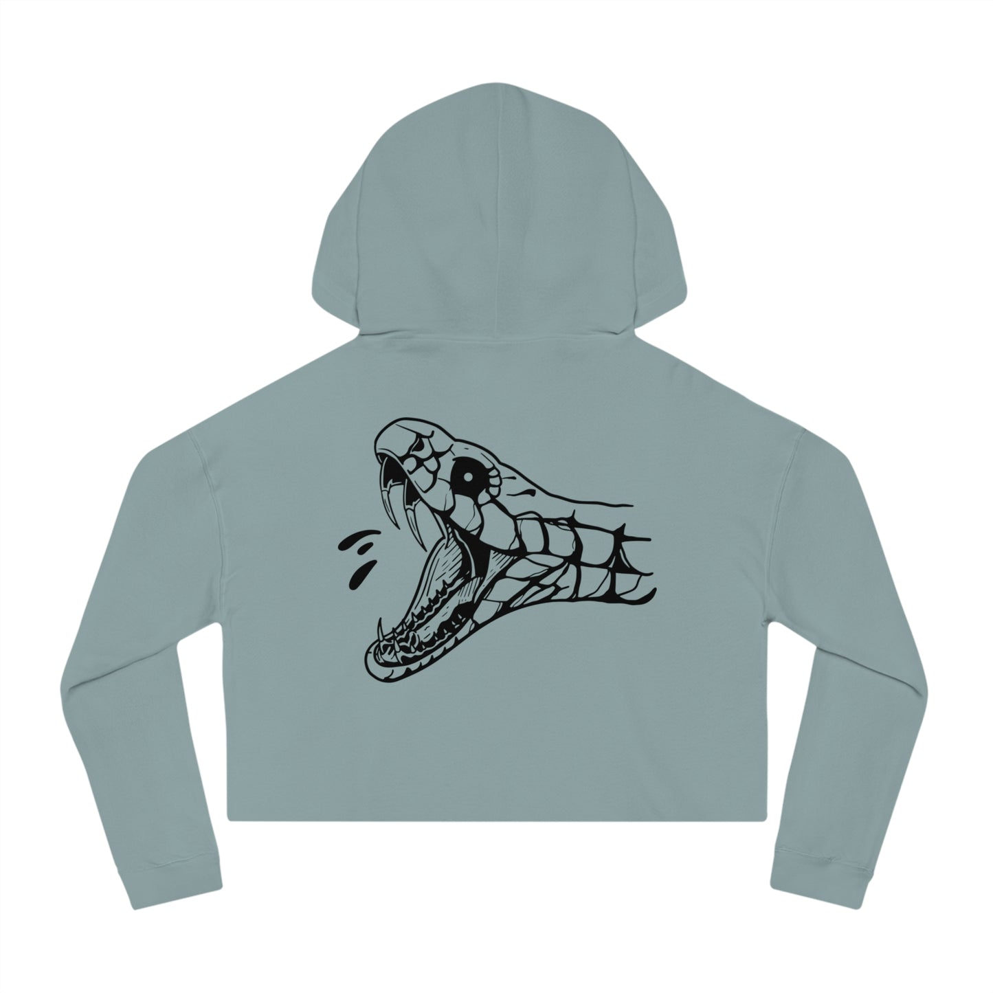 Women's 'Snake Head' Cropped Hoodie