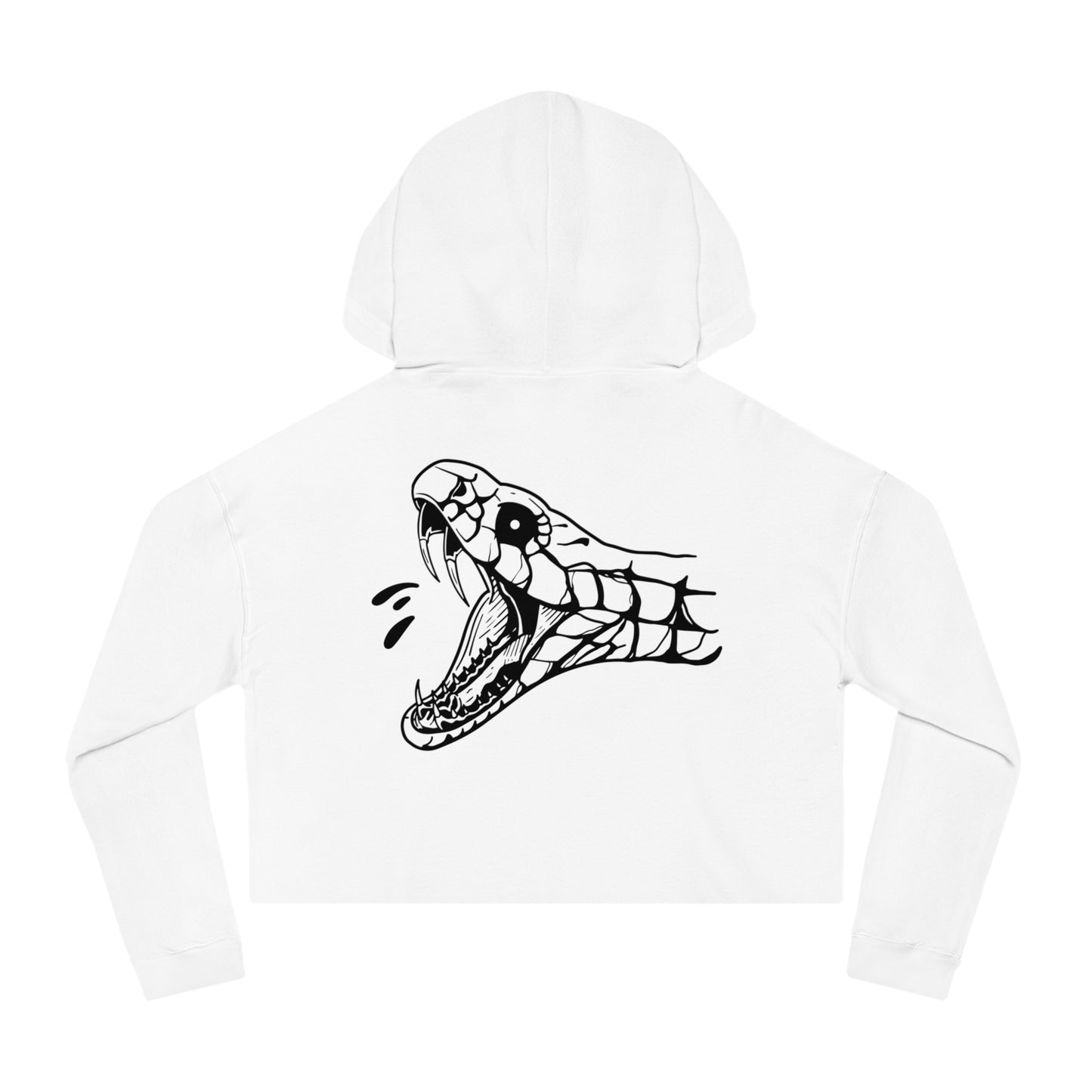 Women's 'Snake Head' Cropped Hoodie