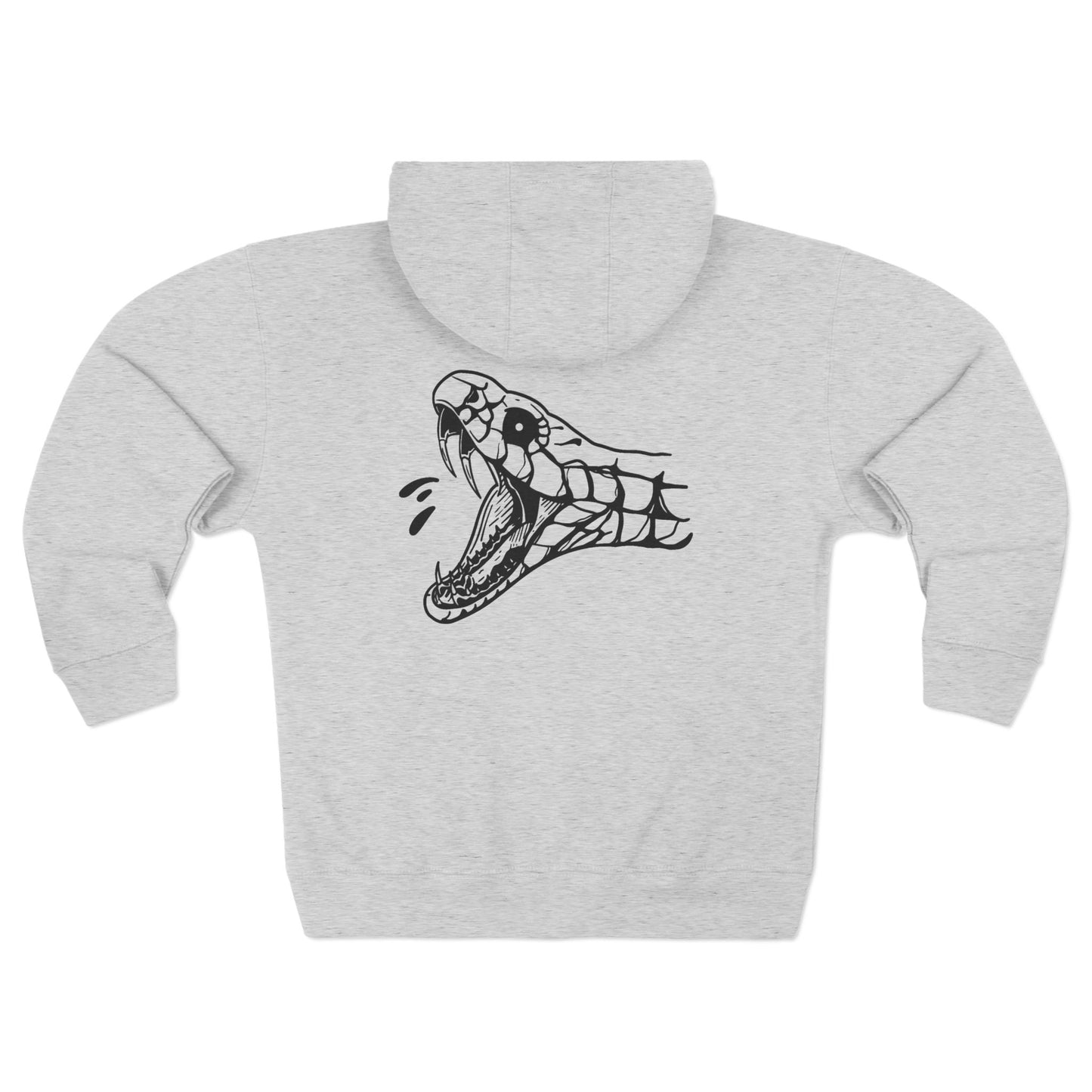Unisex 'Snake Head' Zip Hoodie