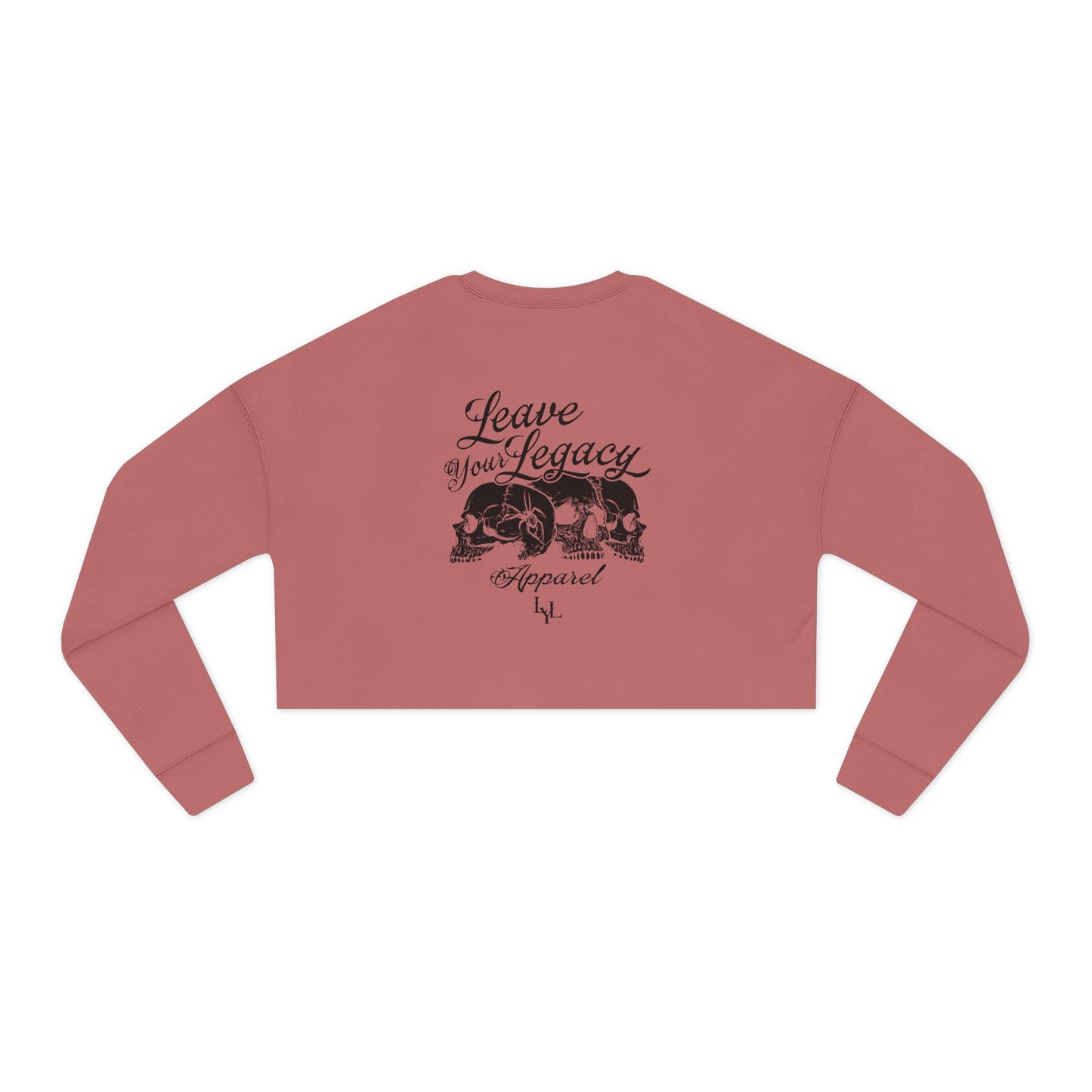 Women's 'Distorted Skull' Cropped Sweatshirt