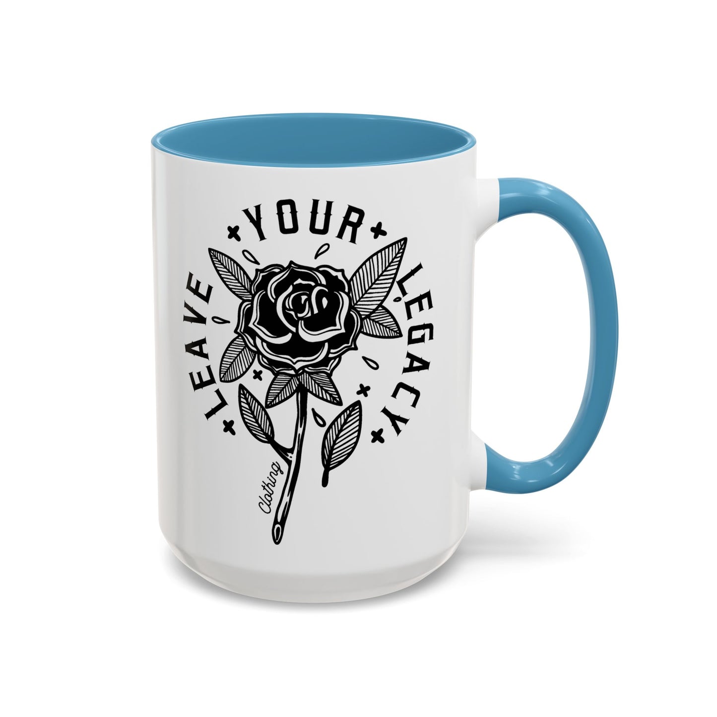 'Rose Stem' 15oz Accent Coffee Mug