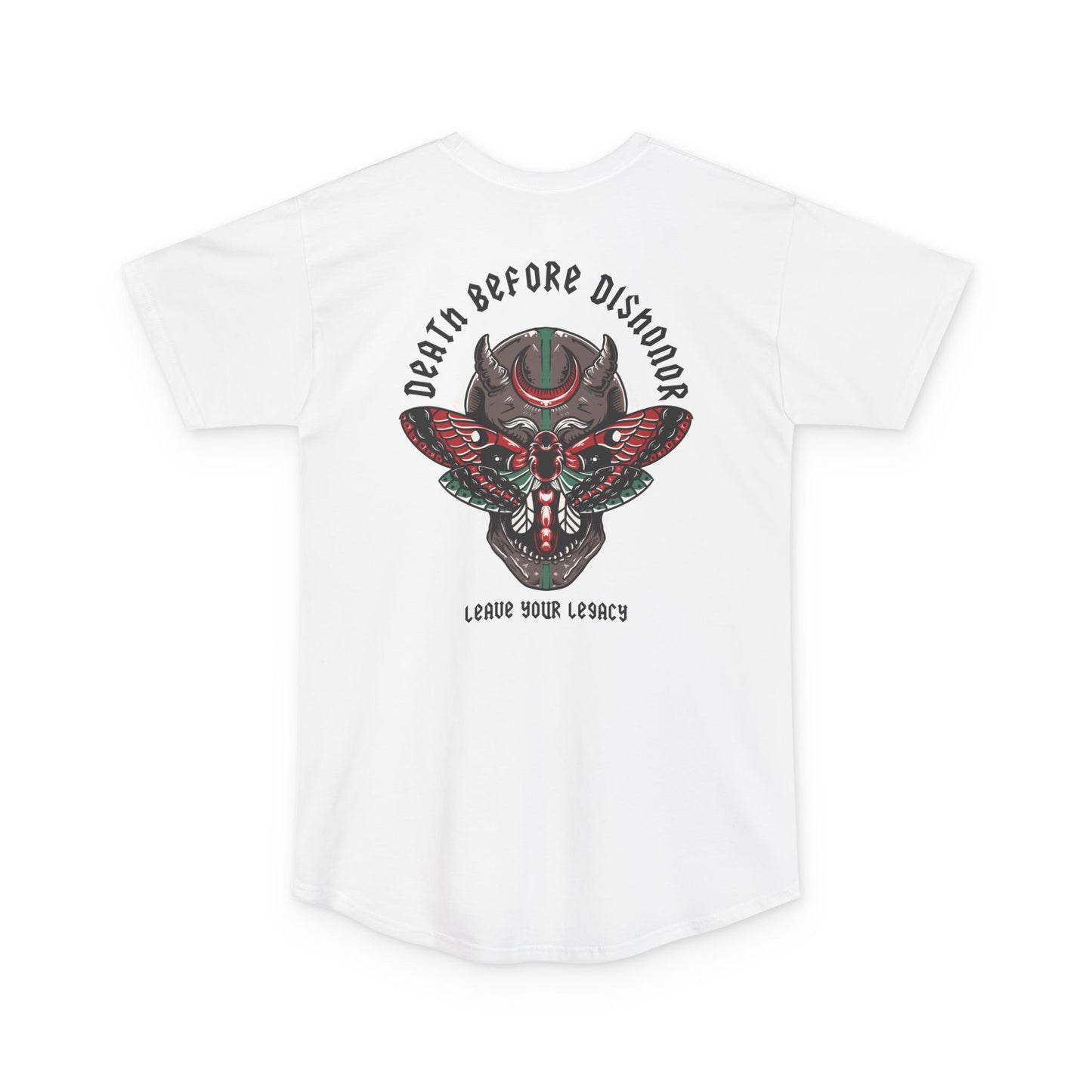 Men's 'Death Before Dishonor' Super Long Body Tee