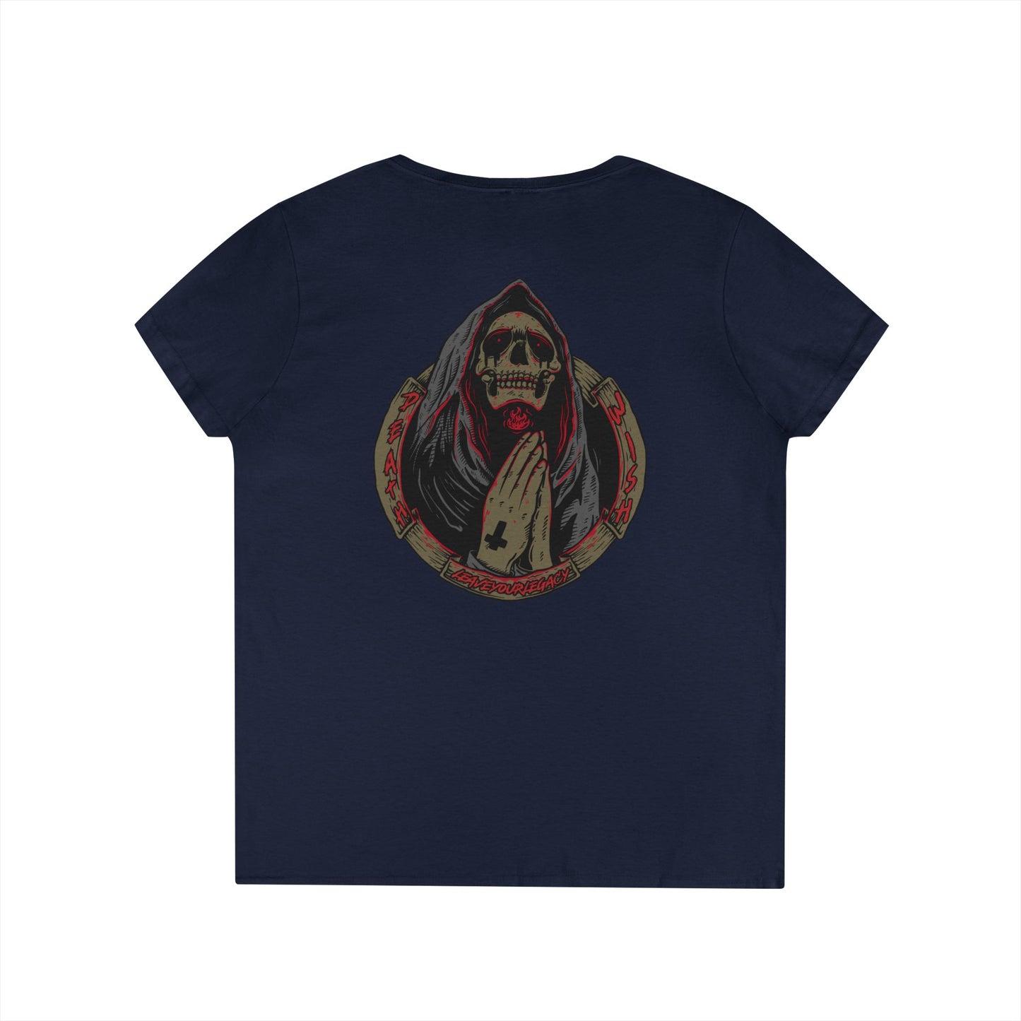 Women's 'Death Wish' V-Neck T-Shirt
