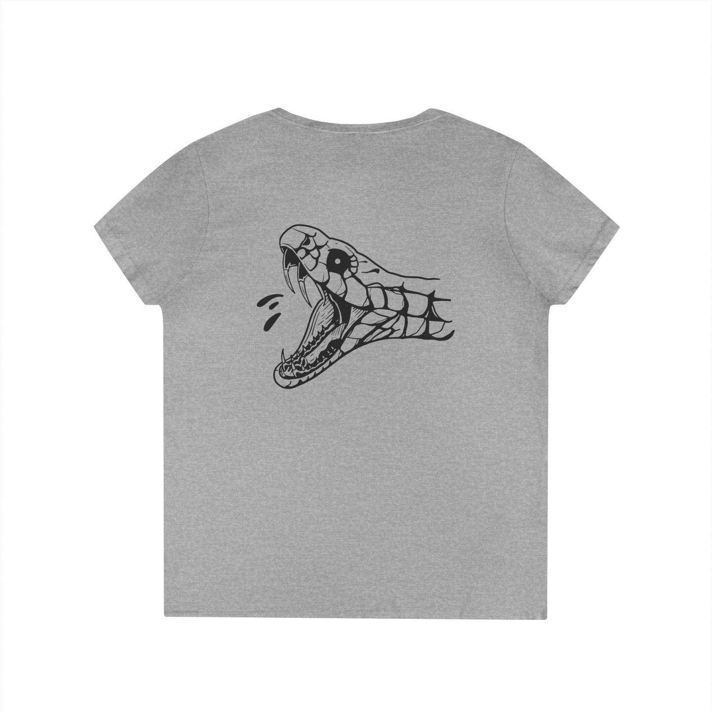 Women's 'Snake Head' V-Neck T-Shirt