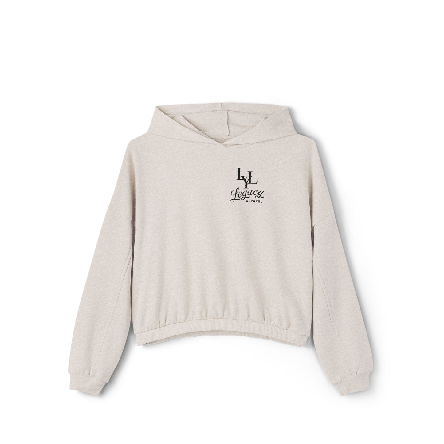 Women's 'Distorted Skull' Cinched Bottom Hoodie